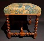 Antiek haardbankje krukje footstool, Antiek en Kunst, Ophalen