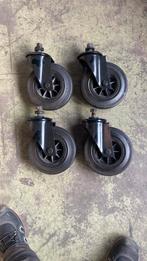Te koop  zwenkwielen zwart gecoat, Ophalen of Verzenden