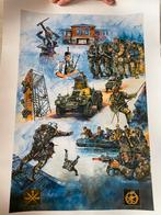 Poster Paul Kerrebijn Korps Commando Troepen, Verzamelen, Posters, Nieuw, Ophalen of Verzenden, A1 t/m A3, Rechthoekig Staand