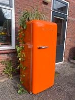 Oranje Smeg Koelkast - Opknapper, Witgoed en Apparatuur, Koelkasten en IJskasten, Ophalen, Gebruikt, 200 liter of meer, 60 cm of meer