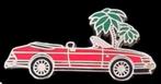 Saab Cabrio pin- rood emaille, Verzenden, Nieuw, Transport, Speldje of Pin