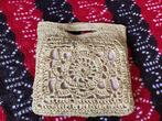 Boho handtasje, gehaakt van raffia, Ophalen of Verzenden, Nieuw, Overige kleuren, Overige materialen