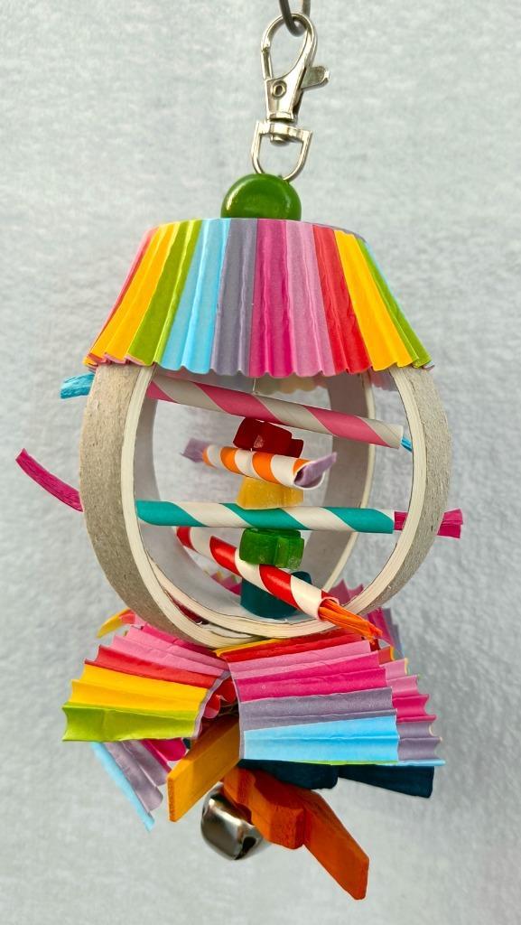 vogelspeeltje: Lampion (regenboog)(nieuw), Dieren en Toebehoren, Vogels | Toebehoren, Nieuw, Speelgoed, Ophalen of Verzenden