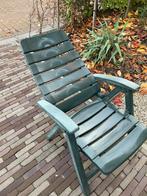 Tuintafel en stoelen, Tuin en Terras, Ophalen, Gebruikt, Ovaal, Plastic