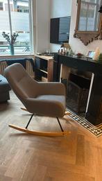 Schommelstoel grijs/blauw, Ophalen, Zo goed als nieuw, Blauw, Eén