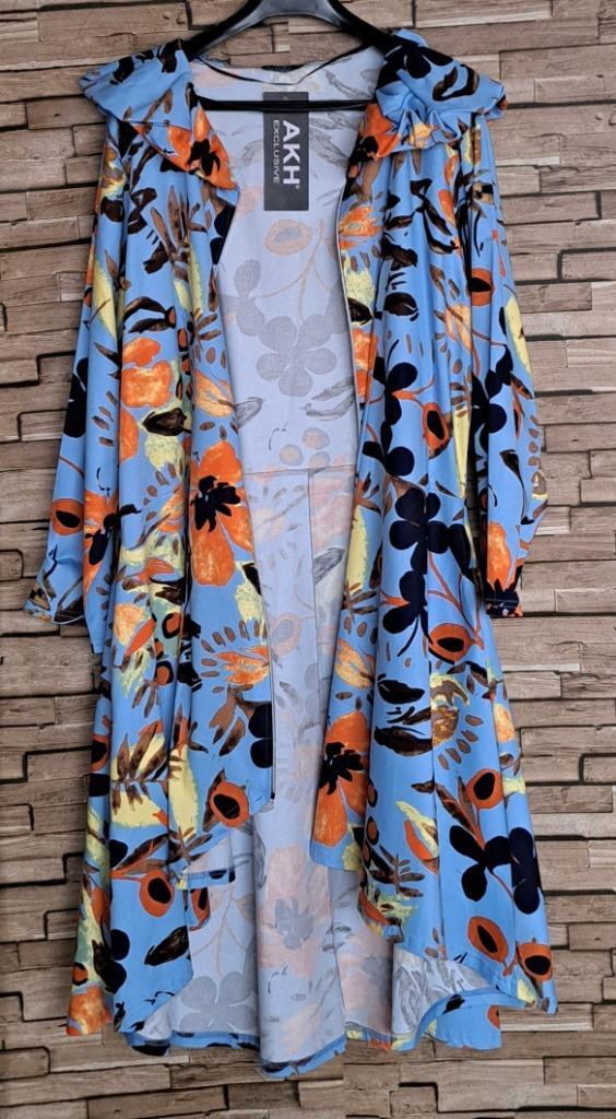 AKH EXCLUSIVE  Nieuwe MultiColour A-Lijn Mantel, maat 50/52, Kleding | Dames, Grote Maten, Nieuw, Jas of Mantel, Overige kleuren