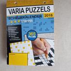 Varia puzzels Scheurkalende 2018 *** sterren, Hobby en Vrije tijd, Denksport en Puzzels, Nieuw, Ophalen of Verzenden, Puzzelboek