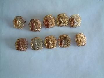 10 vintage uit de jaren 60 indiaan speldjes broches beschikbaar voor biedingen