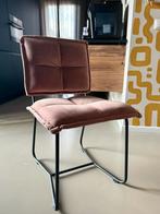 6 eetkamerstoelen (oud)roze velvet, Ophalen, Zo goed als nieuw, Stof, Vijf, Zes of meer stoelen