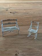 Zilveren schommelstoel/bankje 835, Verzenden, Zilver