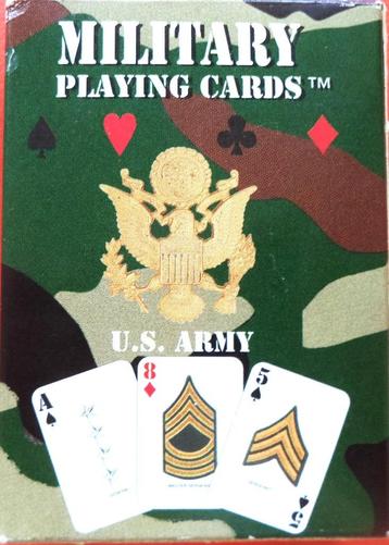 MILITARY U.S. ARMY Speelkaarten + 2 erg fraaie Jokers