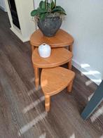 blanke bezettafels, Minder dan 55 cm, Gebruikt, Rond, Hout