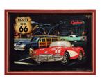 Gez. naar afgebeelde 3 D pubbord/schilderijen van  Corvette, Huis en Inrichting, Ophalen of Verzenden, Zo goed als nieuw, Schilderij
