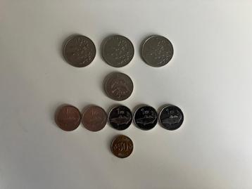 10 munten IJsland, 1969-2008 beschikbaar voor biedingen