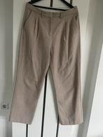 Aimee the Label ecru bandplooi broek maat L, Kleding | Dames, Broeken en Pantalons, Beige, Maat 42/44 (L), Ophalen of Verzenden