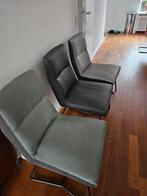 3 Stoelen van Xooon, Huis en Inrichting, Stoelen, Ophalen, Grijs, Leer, Drie