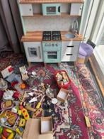 Retro speelgoed keukentje met accessoires, Kinderen en Baby's, Ophalen, Gebruikt, Hout, Speelkeuken