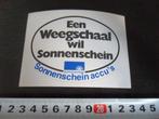 sticker een weegschaal wil sonnenschein accu auto, Ophalen, Zo goed als nieuw, Bedrijf of Vereniging