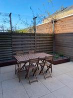 Ikea Houten Tuinset - Tafel en 4 Stoelen, Ophalen, 4 zitplaatsen, Eettafel, Zo goed als nieuw