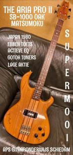THE ARIA PRO II SB-1000 OAK MATSUMOKU JAPAN 1980 +HARDCASE, Muziek en Instrumenten, Ophalen of Verzenden, Zo goed als nieuw, Elektrisch
