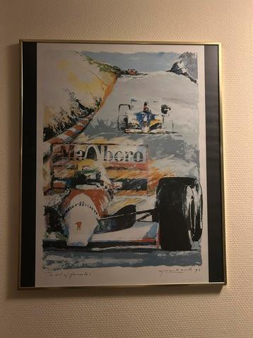 Ayrton Senna Litho ‘91 Frank Gude beschikbaar voor biedingen