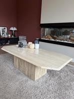 Travertine salontafel, Ophalen, Gebruikt, 100 tot 150 cm, 50 tot 100 cm