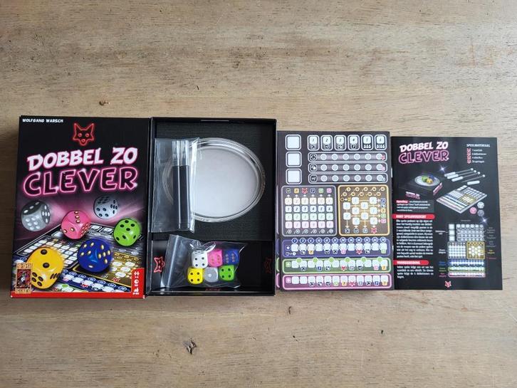 spel Dobbel zo clever zgan!, Hobby en Vrije tijd, Gezelschapsspellen | Bordspellen, Zo goed als nieuw, Een of twee spelers, Drie of vier spelers