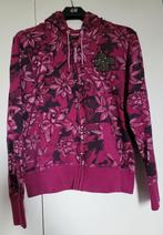 Roze vest met bloemen - maat M, Kleding | Dames, Gedragen, Maat 38/40 (M), Ophalen of Verzenden, Roze