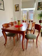 Dining table with 6 chairs, Ophalen, Gebruikt, 4 tot 6 stoelen