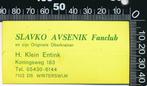Sticker: Slavko Avsenik Fanclub - Winterswijk, Ophalen of Verzenden, Zo goed als nieuw, Bedrijf of Vereniging