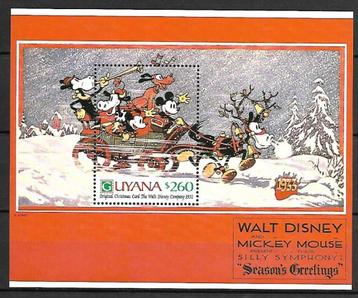 Guyana Pluto kerstmis kerst Walt Disney Mickey Donald MNH   beschikbaar voor biedingen