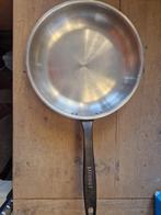 koper/rvs inductie koekenpannen laguiole 20 cm, Overige materialen, Gebruikt, Inductieplaat, Ophalen of Verzenden