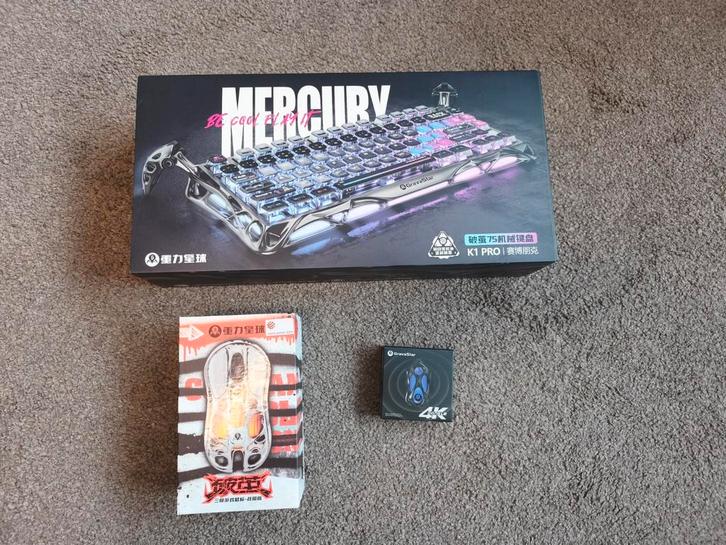 Gravastar Gaming Set - Toetsenbord, Muis, 4K dongle, Computers en Software, Toetsenborden, Nieuw, Ophalen of Verzenden