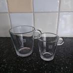 Nespresso Lungu en Espresso glaasje, kopje en lepeltjes, Ophalen of Verzenden, Glas, Overige stijlen