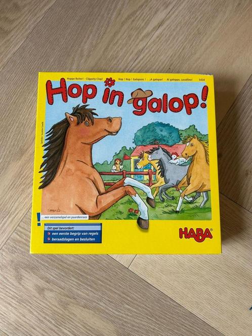 HABA spel Hop in Galop, bordspel, Hobby en Vrije tijd, Gezelschapsspellen | Bordspellen, Zo goed als nieuw, Een of twee spelers
