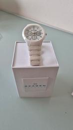 Skagen horloge met sterke keramische  band. Als nieuw., Overige merken, Staal, Polshorloge, Overige materialen