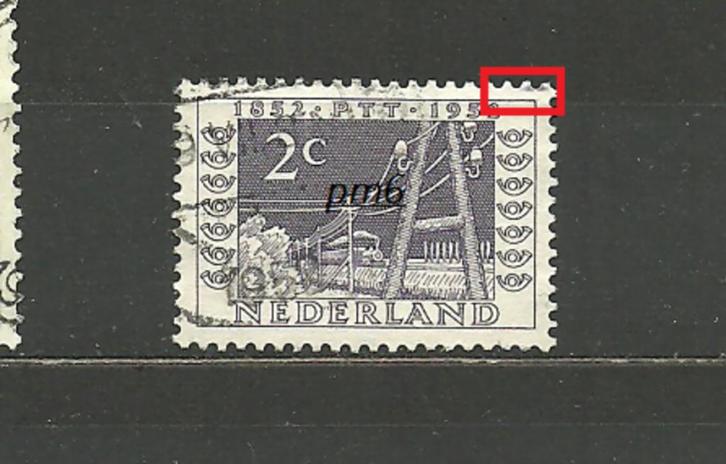 postz. plaatfouten   { k14 }, Postzegels en Munten, Postzegels | Nederland, Gestempeld, Na 1940, Ophalen of Verzenden