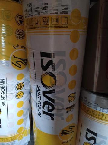 Glaswol isolatie Isover 100 mm 7 rollen van 580 mm breed beschikbaar voor biedingen