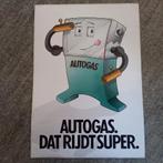 Leuke oude sticker.  AUTOGAS Dat Rijdt Super., Ophalen of Verzenden, Zo goed als nieuw, Overige typen