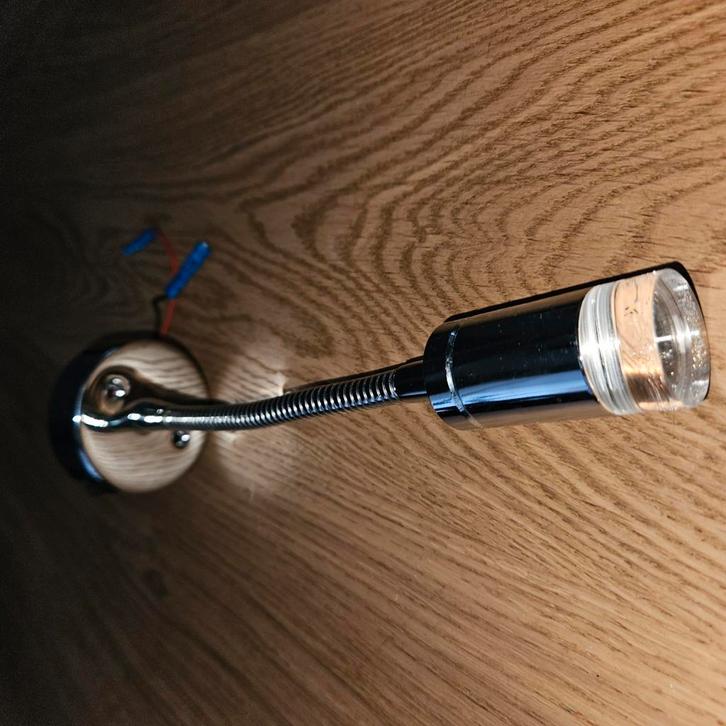 12volt flexibele led spot. Voor camper of caravan, Huis en Inrichting, Lampen | Spots, Zo goed als nieuw, Metaal of Aluminium