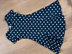 Jurk blauw met witte stipoen, Kleding | Dames, Jurken, Maat 38/40 (M), Blauw, Fos Amsterdam, Ophalen of Verzenden