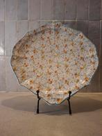 Keramieken bloemen bord, Antiek en Kunst, Antiek | Keramiek en Aardewerk, Ophalen of Verzenden