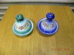 Sausschalen met deksels, tajines, 2 stuks: 1x groen en 1x bl, Huis en Inrichting, Keuken | Servies, Ophalen of Verzenden, 'T Olde Gre-j