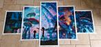 Mushroom world Rick and Morty, 5 luik., Verzamelen, Rechthoekig Staand, Nieuw, Ophalen of Verzenden, Canvas of Doek