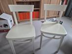 2 Witte IKEA Stoeltjes, Ophalen, Gebruikt, Wit, Twee