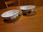 BROCANT EMAILLE SCHALEN BOERENBONT, Antiek en Kunst, Antiek | Emaille, Ophalen of Verzenden