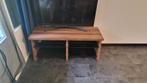 Moderne TV Meubel met Houten Laminaat en Zwart Glazen Platen, Ophalen, Overige materialen, Gebruikt, 100 tot 150 cm