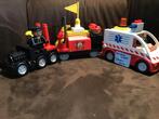 Lego duplo brandweer en ziekenwagen, Ophalen, Zo goed als nieuw, Duplo