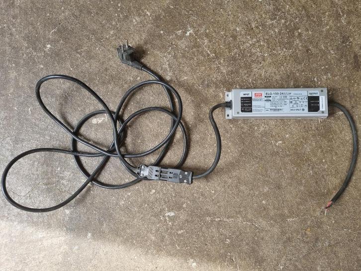 MeanWell LED trafo | 150W | 24V | Niet-dimbaar | IP67, Hobby en Vrije tijd, Elektronica-componenten, Gebruikt, Ophalen of Verzenden