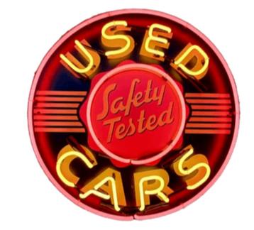 Used cars neon veel andere leuke garage USA showroom neons beschikbaar voor biedingen